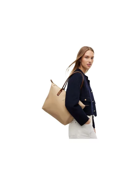 Kabelka Tommy Hilfiger hnedá