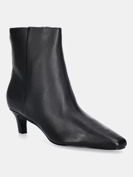 Guess cizme de piele IDREENA negru