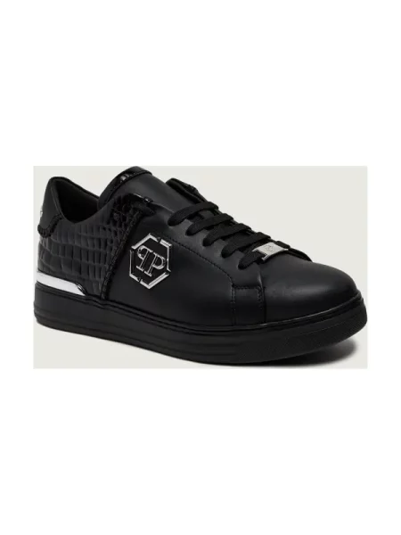 Philipp Plein Teniși din piele ICON negru