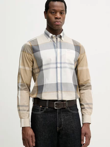 Barbour cămașă din Harris bej