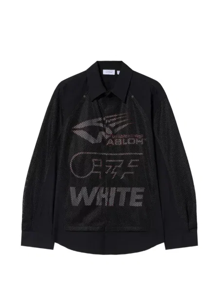 Cămașă Off-white plasă alb