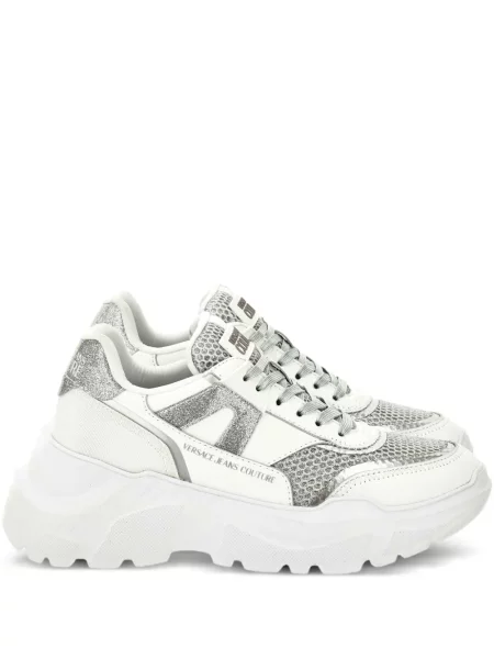 Sneakerși Versace Jeans Couture chunky alb