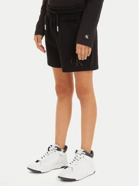 Sportovní kraťasy Calvin Klein Jeans černé