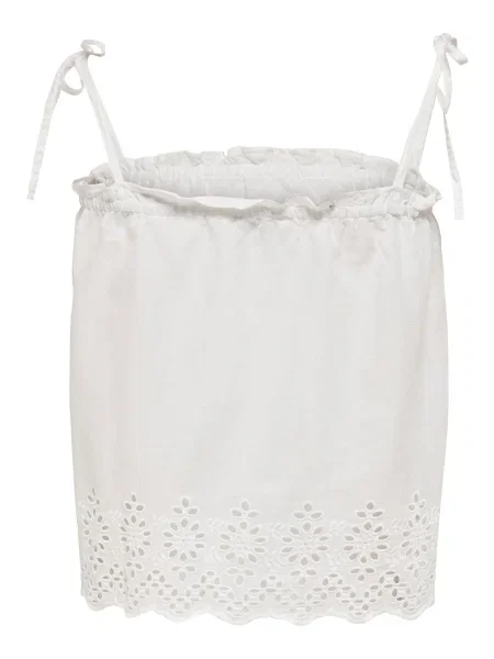 ONLY Bluză Carlotta natural alb