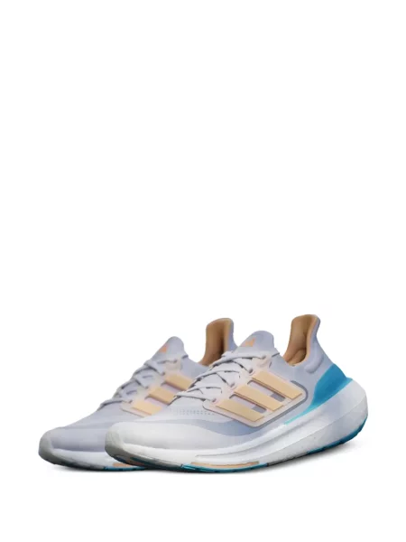 Pruhované trekkingové lněné tenisky Adidas UltraBoost šedé