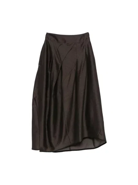 Spódnica midi High brązowa