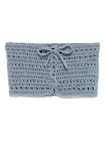 Dzianinowy top A.m.g. o krotszym kroju niebieski