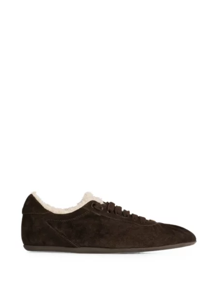 Sneakerși Dolce & Gabbana din piele de căprioară maro