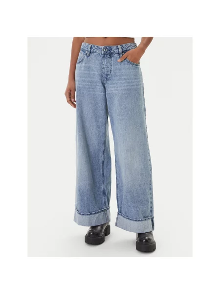 G-Star Raw Traperice Roxx Svijetloplava Wide Leg plava