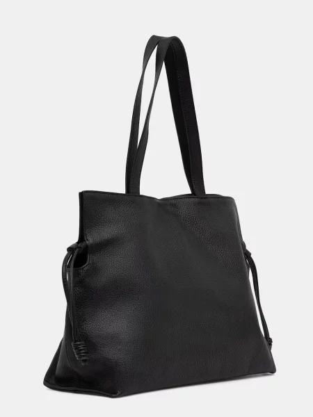 Answear.LAB kabelka typu shopper dámska kožená čierna