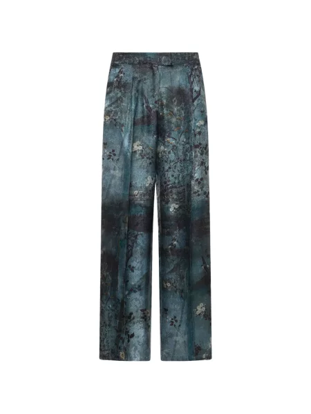Pantaloni Pierre-louis Mascia cu model floral cu imagine albastru