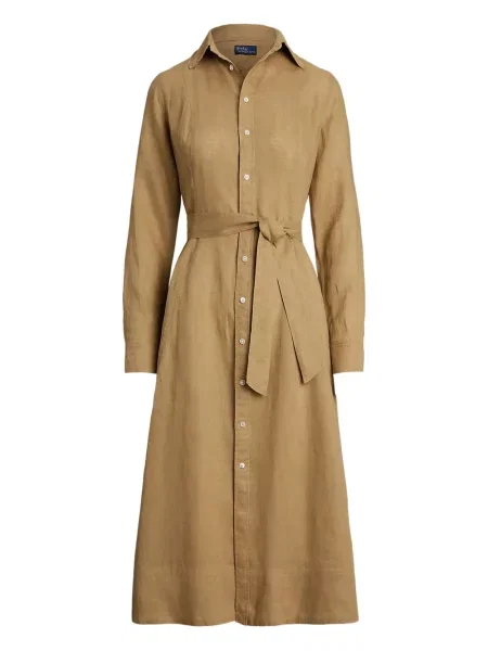 Rochie tip cămașă Polo Ralph Lauren de costum de cristal gri