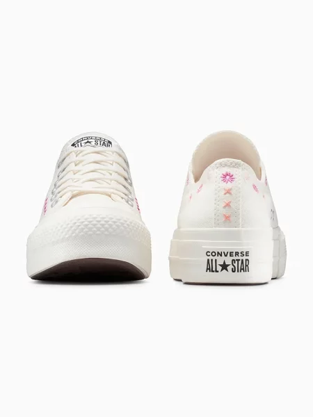 Sneakers Converse Chuck Taylor All Star Lift Floral Embroidery Low Top Egret/ Sugar Berry/ Cactus Bud EUR 37 białe