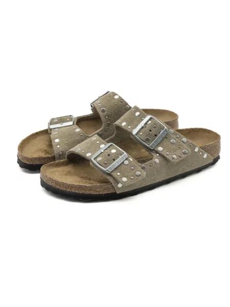 Trampki Birkenstock Arizona Rivets Suede Leather Taupe EUR 38 beżowe