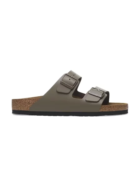 Birkenstock papuci de piele Arizona femei verde