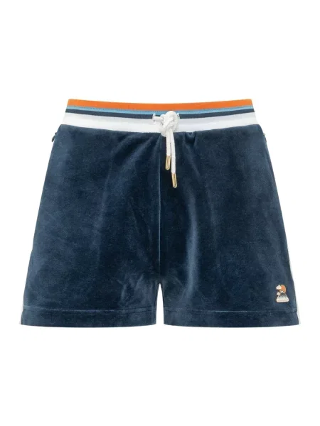 Welurowe szorty Casablanca niebieskie