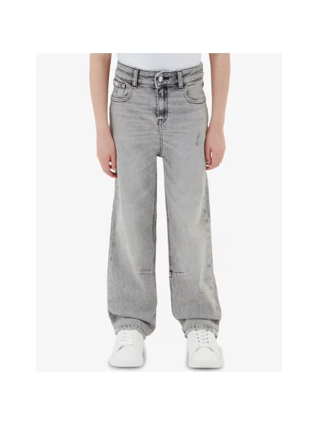 Džínsy Calvin Klein Jeans sivá