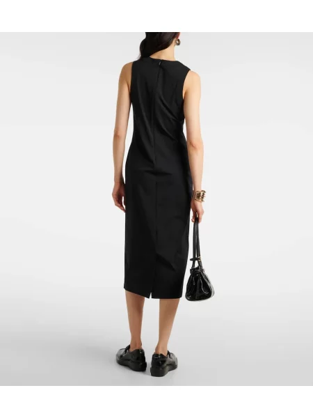 Rochie midi Max Mara din jerseu până la genunchi de costum gri