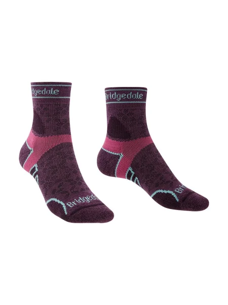 Чорапи Bridgedale Lightweight T2 Merino Sport розово