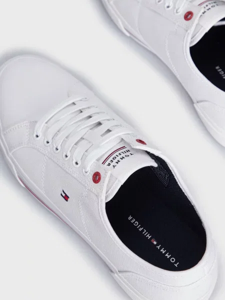 Кеди Tommy Hilfiger з канвасу білі