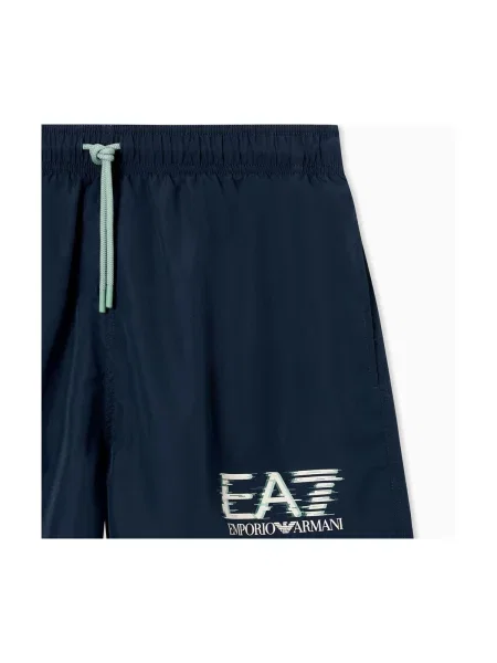 Pantaloni Emporio Armani albastru