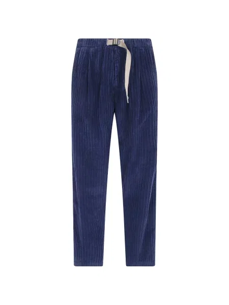 Cu centură pantaloni Whitesand de catifea cord albastru