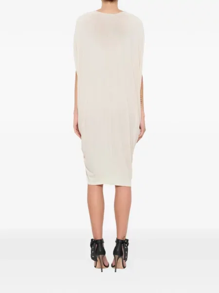 Rochie midi Lanvin drapată alb