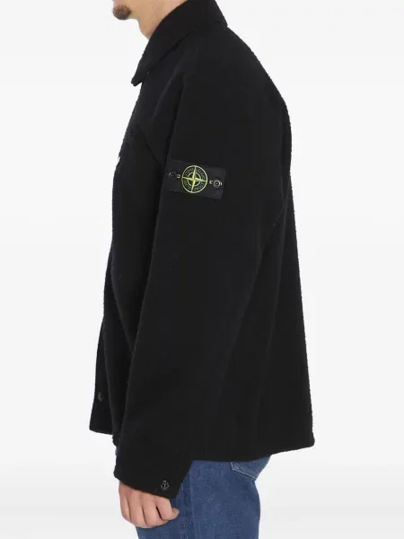 Cămașă Stone Island cu strasuri lungă negru