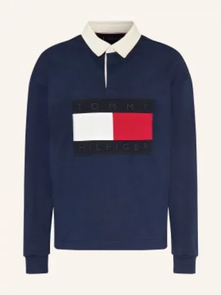 Tommy Hilfiger Koszulka Do Rugby blau granatowa