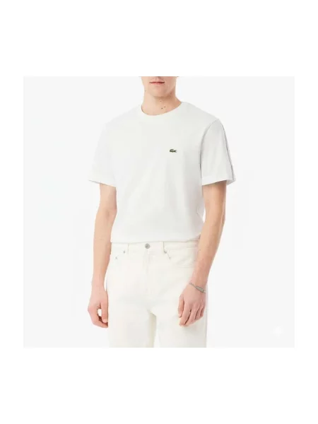 Lacoste Tricou Alb bej