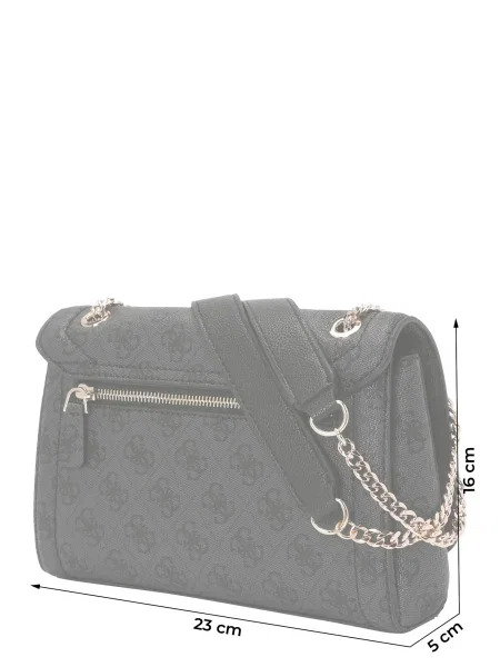 GUESS Torba za čez ramo ANADELA 3 grafit črna