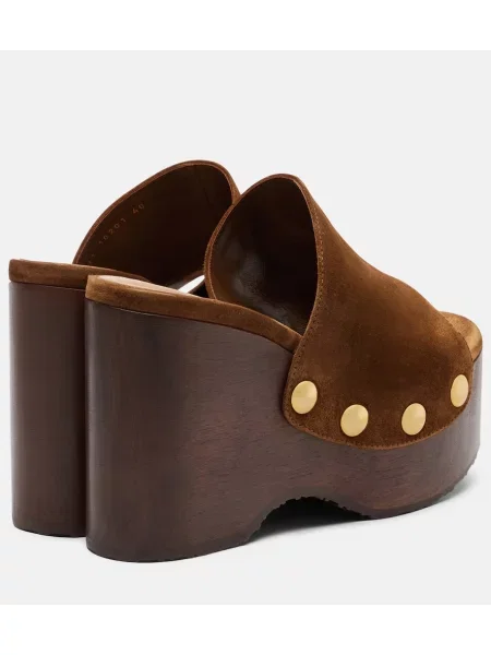 Sandale Gianvito Rossi din piele de căprioară maro