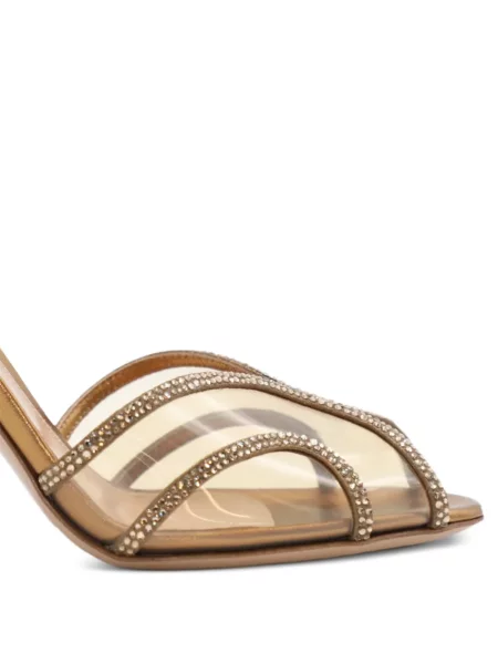Pantofi cu toc Gianvito Rossi slingback de cristal