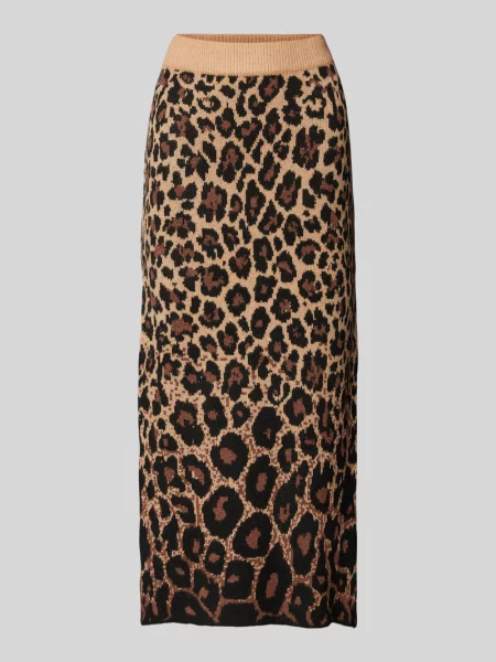 Spódnica midi z dzianiny z rozcięciem model ‘WHITNEY’ Vero Moda