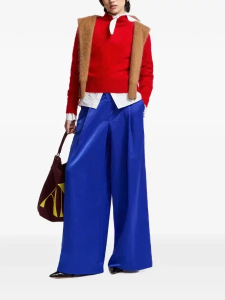 Pantaloni palazzo Essentiel Antwerp albastru