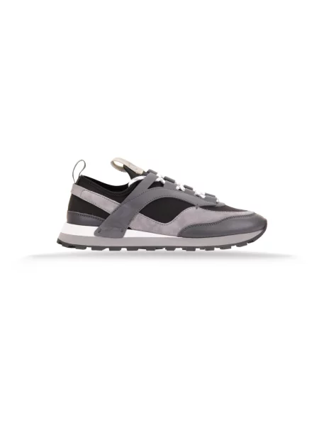 Sneakersy Ferragamo zamszowe szare