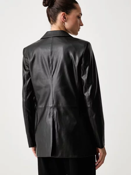Кожаный пиджак Dkny
