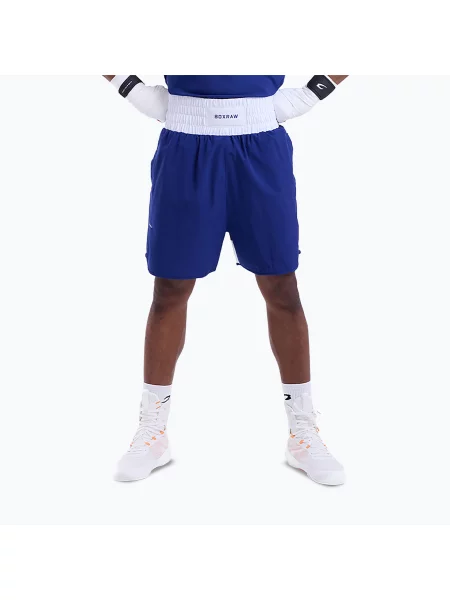 Pantaloni scurți de antrenament pentru bărbați Boxraw Stevenson V2 blue/white alb