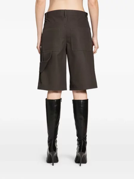 Pantaloni scurți Courreges maro