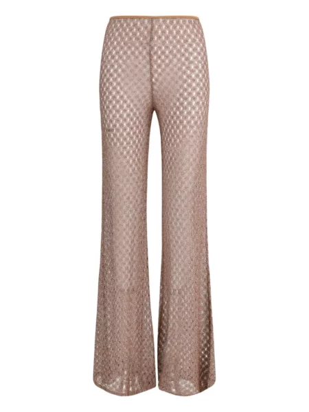 Pantaloni Missoni ajurate maro