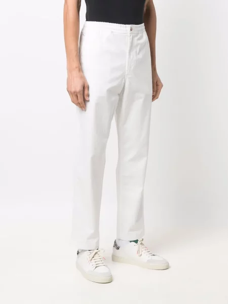 Chinos Polo Ralph Lauren s výšivkou bílé
