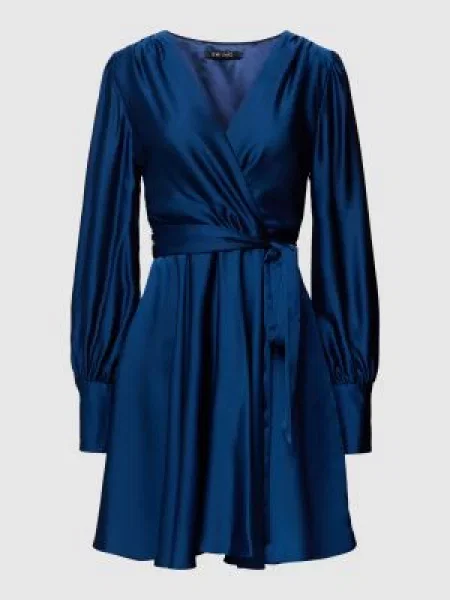 Swing Sukienka Koktajlowa blau niebieska