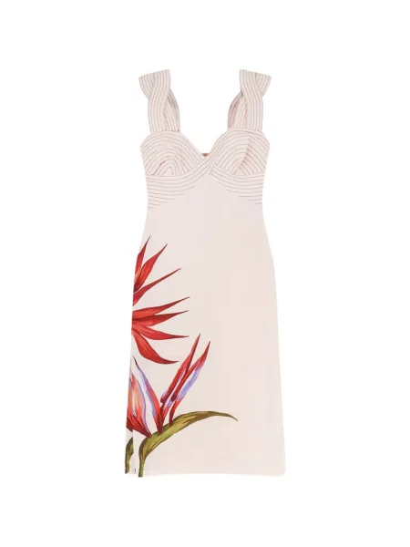 Rochie Farm Rio cu model floral de costum cu bretele