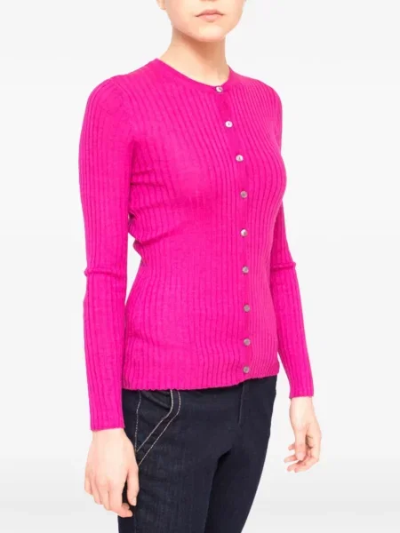 Cardigan La Rose din cașmir roz