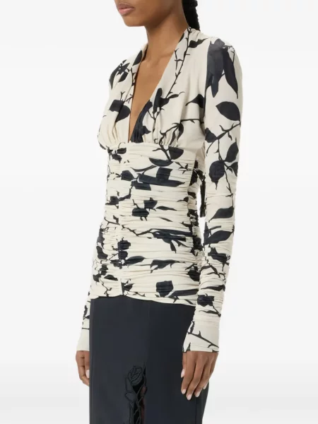 Bluză Blumarine cu model floral cu imagine