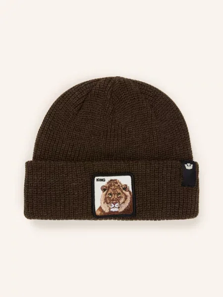 Goorin Bros. Čepice The King Lion tmavě hnědá černá bílá