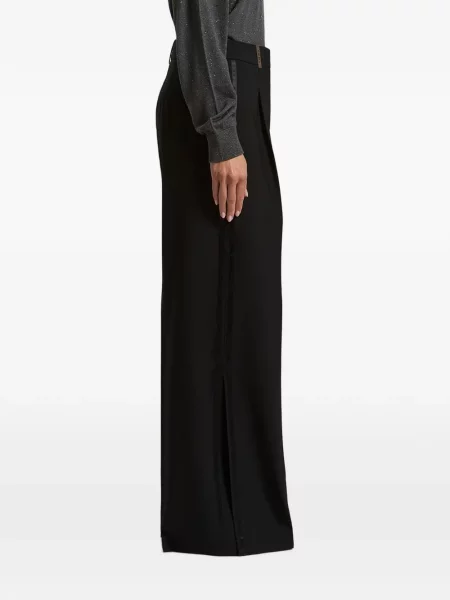 Pantaloni Peserico din satin negru