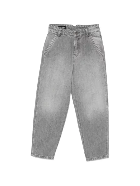 Jeansy dziecięce Emporio Armani szare