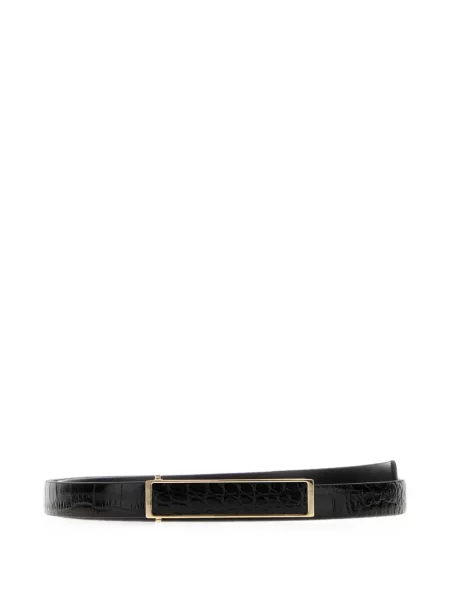 Cu centură curea Tom Ford din piele negru