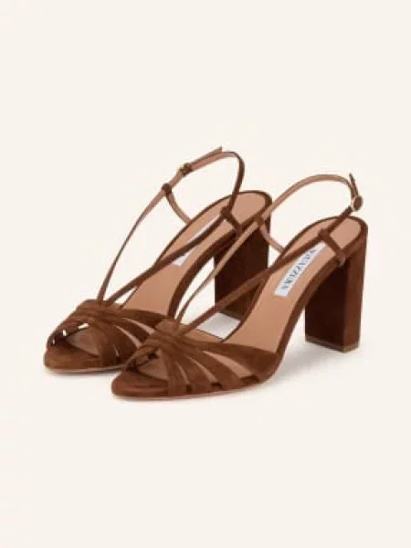 Aquazzura Sandały Aimée braun brązowe